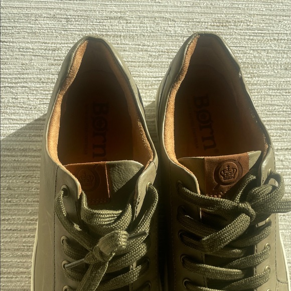 Born Olive Green Sneakers with White Soles - Picture 7 of 7